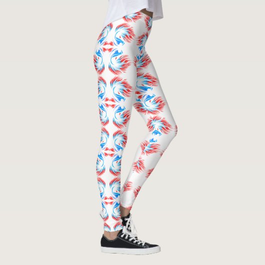 Tropische oceaanvis ~ Exotisch aquatisch Zee leven Leggings (Rechts)