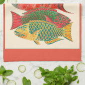  tropische oceaanvissen theedoek (Gevouwen)