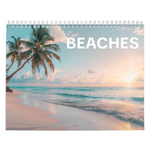 Tropische oceaanzichten & Serene Kust Stranden Kalender