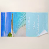Tropische Ocean Bachelorette Weekend Beach Towel Strandlaken (Voorkant)