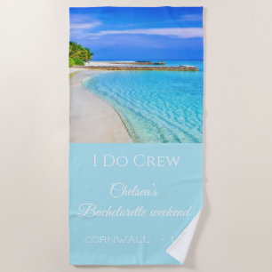Tropische Ocean Bachelorette Weekend Beach Towel Strandlaken