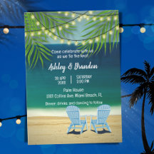 Tropische Ocean Beach Theme String Lights Wedding