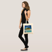 Tropische Ocean Beach Typografie Tote Bag (Voorkant (model))