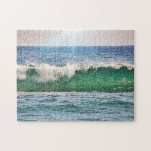 Tropische Ocean Beach Wave in Sunlight Puzzle Legpuzzel