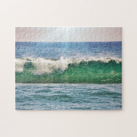 Tropische Ocean Beach Wave in Sunlight Puzzle Legpuzzel (Horizontaal)