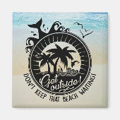 Tropische Ocean Pun | Hou dat strand niet in de st Magneet (Voorkant)