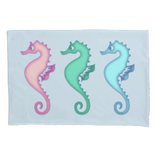 Tropische Ocean Seahorse Trio Kussensloop