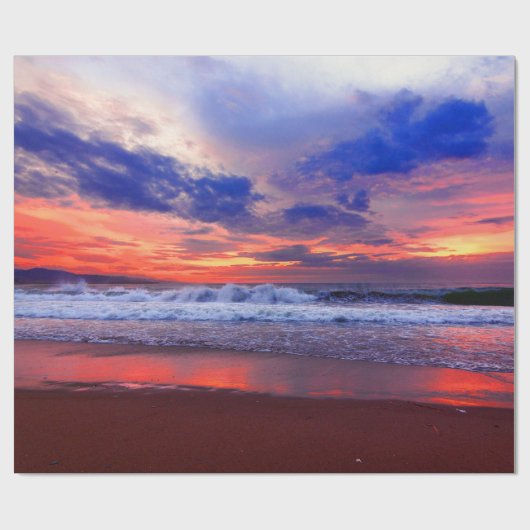 Tropische Ocean Sunset Cadeaupapier (Vlak)