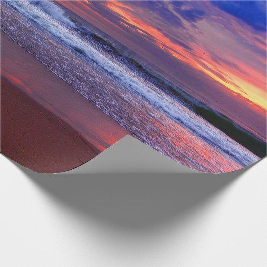 Tropische Ocean Sunset Cadeaupapier (Hoek)