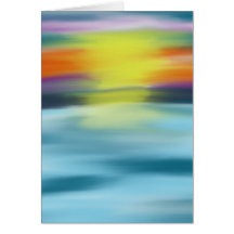 Tropische Ocean Sunset Card