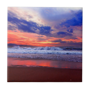 Tropische Ocean Sunset Tegeltje