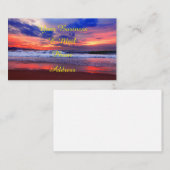 Tropische Ocean Sunset Visitekaartje (Voorkant / Achterkant)