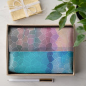 Tropische ochtend Sunrise Stain Glass Beach Tissuepapier (Geschenk)