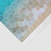 Tropische ochtend Sunrise Stain Glass Beach Tissuepapier (Detail)