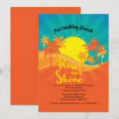 Tropische ochtend uitnodiging (Voorkant / Achterkant)