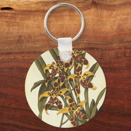  Tropische Odontoglossum Orchid Flowers Sleutelhanger (Voorkant)