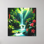Tropische Oerwoud Bliss Canvas Afdruk (Voorkant)