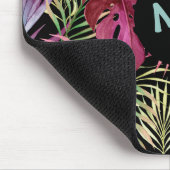 Tropische Oerwoud met bladeren Patroon met monogra Muismat (Hoek)