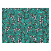 Tropische oerwoud palmbladeren orchidebloemen bloe tafelkleed (Voorkant (Horizontaal))