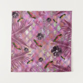 Tropische Oerwoud Schalen Glam 1 Wandkleed (Voorkant (horizontaal))