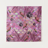 Tropische Oerwoud Schalen Glam 1 Wandkleed (Voorkant)