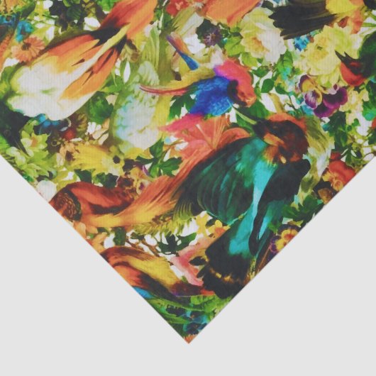  tropische Oerwoud Wilde parrots Tissuepapier (Detail)