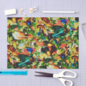  tropische Oerwoud Wilde parrots Tissuepapier (Craft)