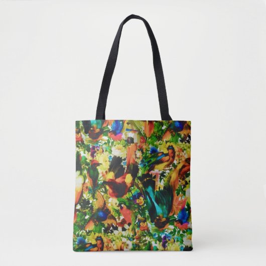  tropische Oerwoud Wilde parrots Tote Bag (Voorkant)