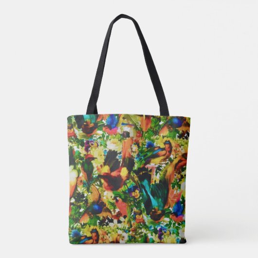  tropische Oerwoud Wilde parrots Tote Bag (Achterkant)