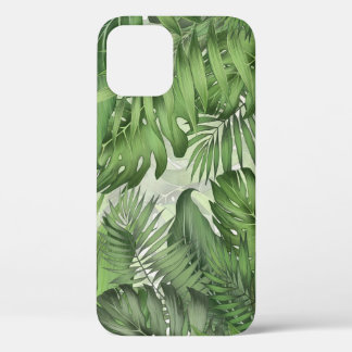 Tropische oerwouden bladeren: naadloze bloemenacht Case-Mate iPhone case