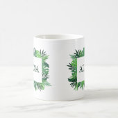 Tropische oerwouden palmbladeren koffiemok (Center)