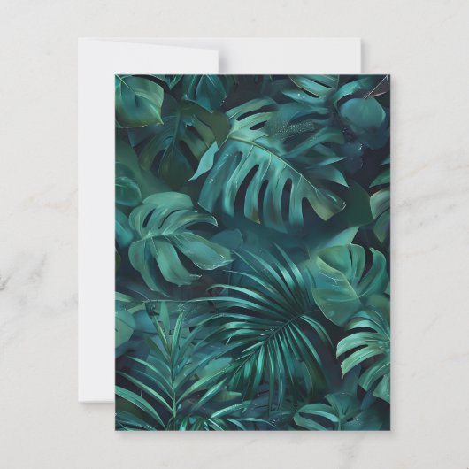 Tropische olie feestdagenkaart (Voorkant)