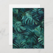 Tropische olie feestdagenkaart (Voorkant / Achterkant)