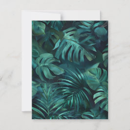 Tropische olie feestdagenkaart