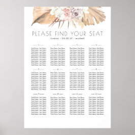 Tropische oliefabrieken voor bruiloft poster