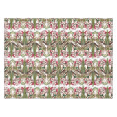 Tropische olieluchtbloemen bladeren in tablecloth tafelkleed (Voorkant (Horizontaal))