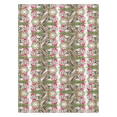 Tropische olieluchtbloemen bladeren in tablecloth tafelkleed (Voorkant)