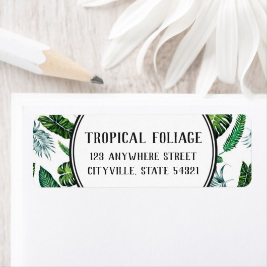 Tropische oliepalm laat Planten terugkeren Etiket (Insitu)