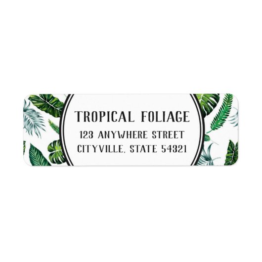 Tropische oliepalm laat Planten terugkeren Etiket (Voorkant)