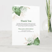 Tropische olieramp Funeral Program Order of Servic Programma (Achterkant)