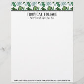 Tropische olievalkleppen en Waterverf van Greenery Briefhoofd (Voorkant)