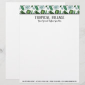 Tropische olievalkleppen en Waterverf van Greenery Briefhoofd (Voorkant / Achterkant)