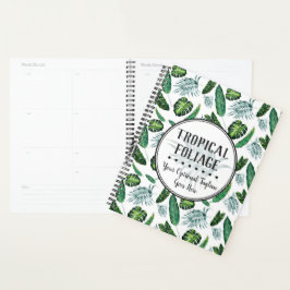 Tropische olievalkleppen en Waterverf van Greenery Planner
