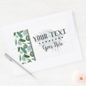 Tropische olievalkleppen en Waterverf van Greenery Rechthoekige Sticker (Envelop)