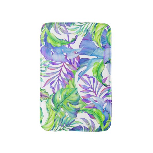 Tropische olievlek Geel Roze Blauw Lavendel Badmat (Voorkant Verticaal)