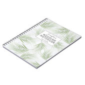 Tropische olievlek Green Wedding Notitieboek (Linkerzijde)