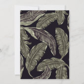 Tropische olievlek Groen Zwart Manuscript Weduwsch Kaart (Achterkant)