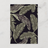 Tropische olievlek Groene bruiloft accommodaties Informatiekaartje (Achterkant)