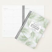 Tropische olievlek Groene bruiloft Planner (Display)
