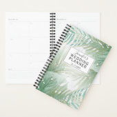 Tropische olievlek Groene bruiloft Planner (Display)